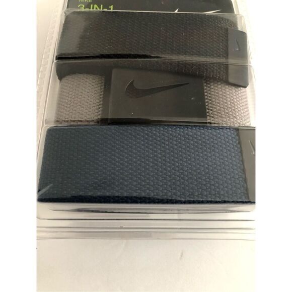 Nike 3 Pack Web Pack Men's Golf Belts - Picture 3 of 3